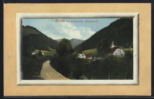 AK Gams bei Frohnleiten, Teilansicht mit Kirche