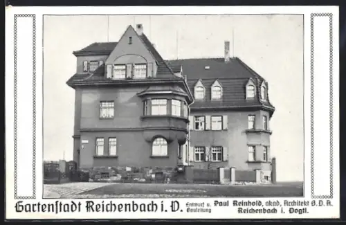 AK Reichenbach / Vogtland, Wohnhaus, Entwurf Paul Reinhold