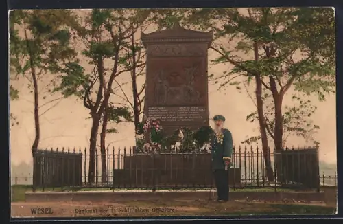 AK Wesel / Rhein, Denkmal der II Schill`schen Offiziere