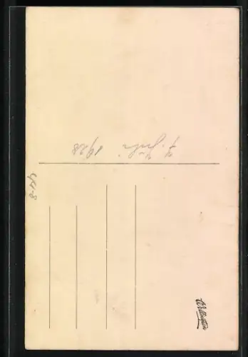 AK Mädchen mit Kleid mit Teddy