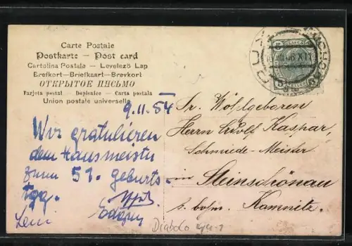 AK Knabe mit Diabolo