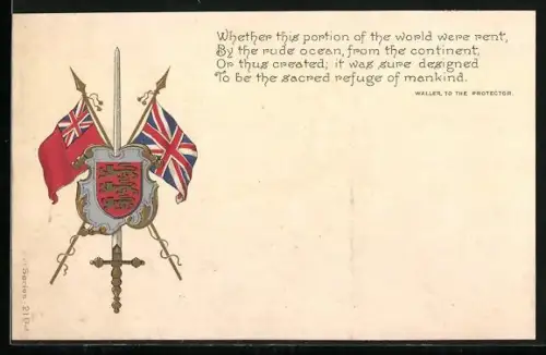 AK Union Jack und Red Ensign, Wappen von England