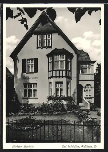 AK Bad Salzuflen, Hotel Kurheim Liselotte, Moltkestrasse 35