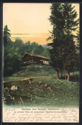 AK Oberaudorf, Gasthaus zum feurigen Tatzelwurm