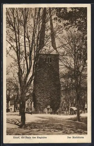 AK Eitorf /Siegtal, Blick auf den Markrturm