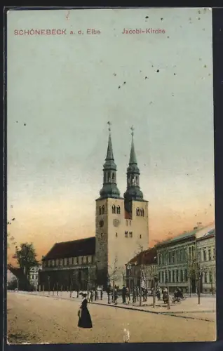 AK Schönebeck / Elbe, Jacobi-Kirche