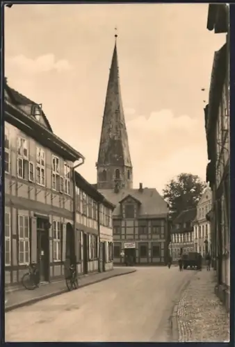 AK Salzwedel, Blick zur Marienkirche
