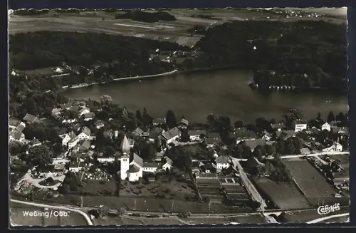 AK Wessling /Obb., Ortsansicht aus der Vogelschau