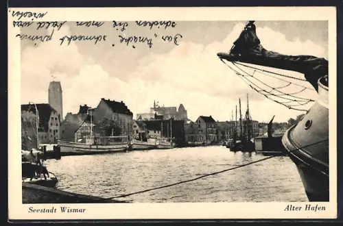 AK Wismar, Alter Hafen