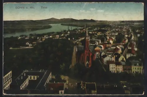 AK Bonn a. Rh., Stadtpanorama