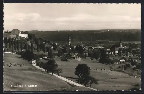 AK Tittmoning a. Salzach, Ortsansicht mit Kirche