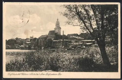 AK Waren /Müritz, Partie am Tiefwaren See