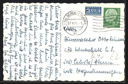 AK Berchtesgaden, Gasthof Haus Glückauf am Untersberg