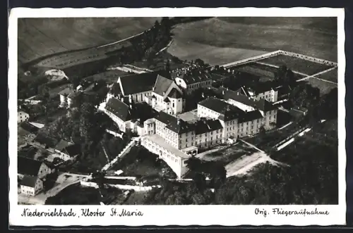 AK Niederviehbach, Kloster St. Maria vom Flugzeug aus