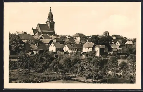 AK Waren /Müritz, Blick von Stüde zur Stadt