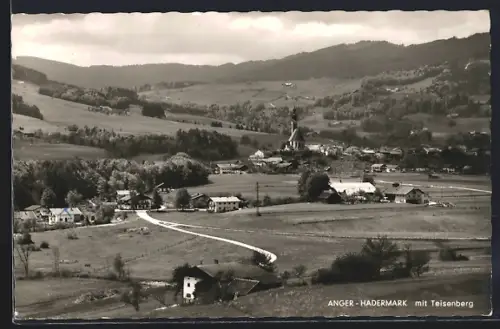 AK Anger-Hadermark / Bad Reichenhall, Ortsansicht mit Teisenberg