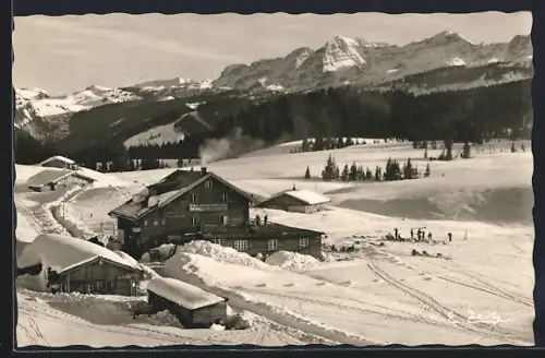 AK Winkelmoos, Haus Augustiner mit Loferer Steinberge