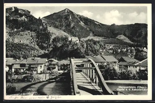 AK Marquartstein /Obay., Partie an der Achenbrücke