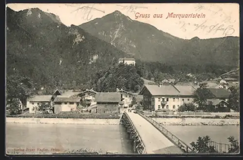 AK Marquartstein, Brücke am Ort