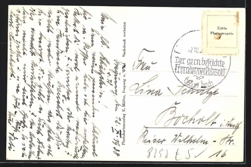 AK Freyung v. W., Panoramaansicht des Ortes