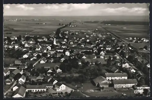 AK Ampfing /Obb., Ortsansicht vom Flugzeug aus