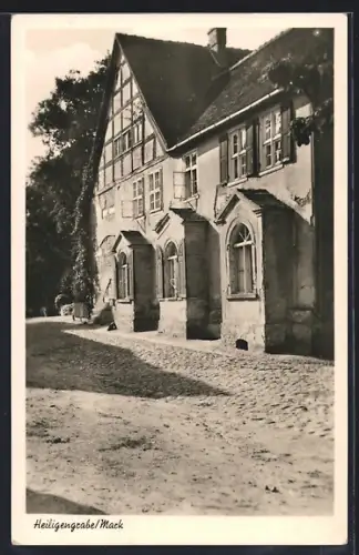 AK Heiligengrabe /Mark, Fachwerkhaus, Strassenansicht