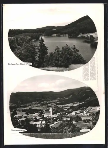 AK Thurmansbang, Rothauer See, Ortsansicht