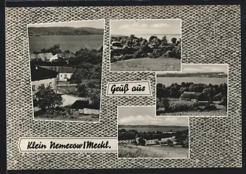 AK Klein Nemerow /Meckl., Ortsansichten, See, Landschaft