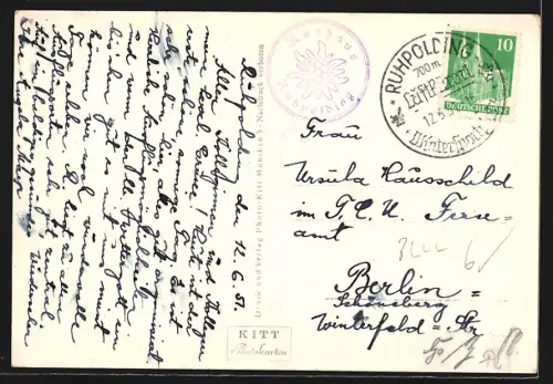 AK Ruhpolding /Bayer. Alpen, Ortsansicht