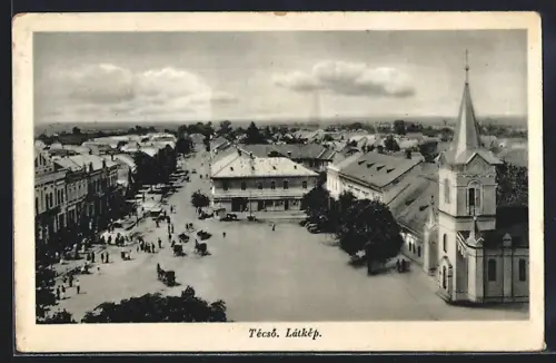 AK Técsó, Látkép