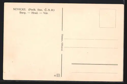 AK Nevicke, Partie an der Burgruine