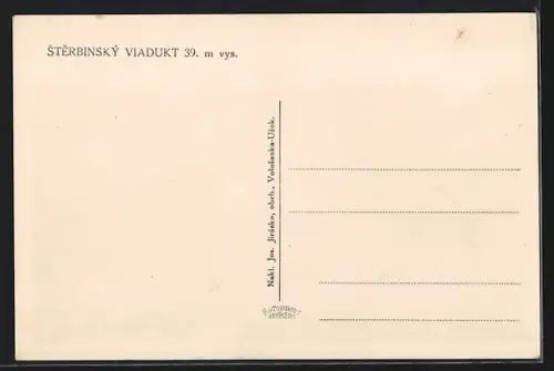 AK Sterbinský, Blick auf das Viadukt