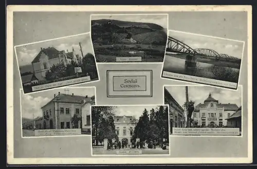 AK Sevlus, Hotel Royal Verbovecka,avni, ulice, Ústav pro úchylné deti Liga, Vinice et al