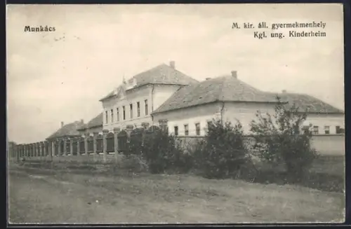 AK Munkács, Kgl. ung. Kinderheim