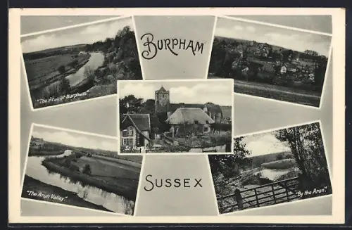 AK Burpham /Sussex, The Arun Valley, By the Arun
