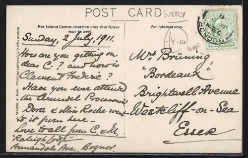 AK Arundel, Corpus Christi Procession, 1911