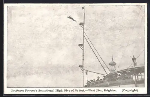 AK Brighton, Professsor Powsey`s High Dive of 81 feet