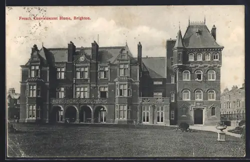 AK Brighton, French Convalescent Home, Front View