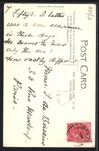 AK Horsham, Old Horsham, The Postman in 1850