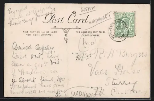 AK Wadhurst, Wohnhaus mit Umgebung