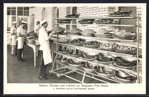 AK Chichester, C. Shippam Ltd., Salmon, Shrimps and Lobsters for Shippam`s Fish Pastes