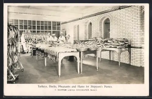 AK Chichester, C. Shippam Ltd., Turkeys, Ducks, Pheasants and Hams for Shippam`s Pastes