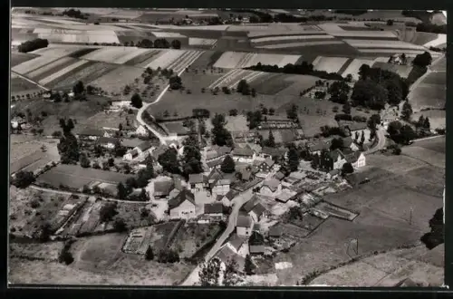 AK Mehren /Westerwald, Ortsansicht aus der Luft
