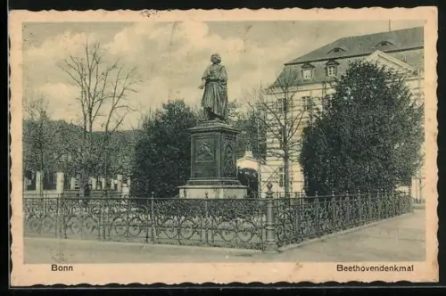 AK Bonn, Beethovendenkmal