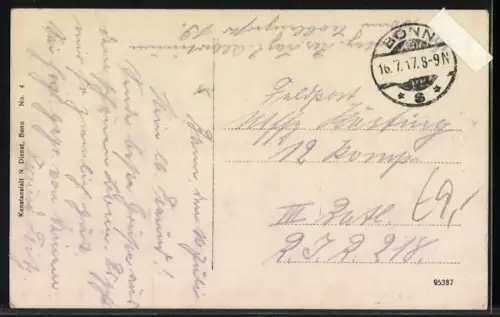 AK Bonn a. Rh., Marktplatz