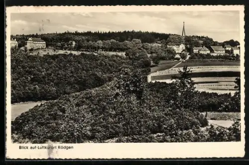AK Rödgen / Siegen, Blick auf den Ort