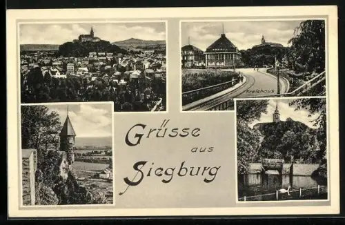 AK Siegburg, Kreishaus, Stadtansichten