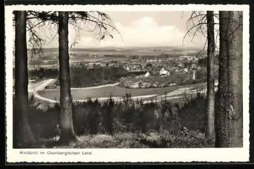AK Waldbröl im Oberbergischen Land, Ortsansicht, Landschaftspanorama
