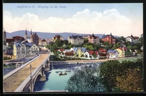 AK Saalfeld a. S., Eingang in die Stadt