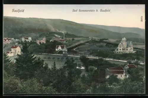 AK Bad Sommerstein bei Saalfeld, Landschaftsansicht